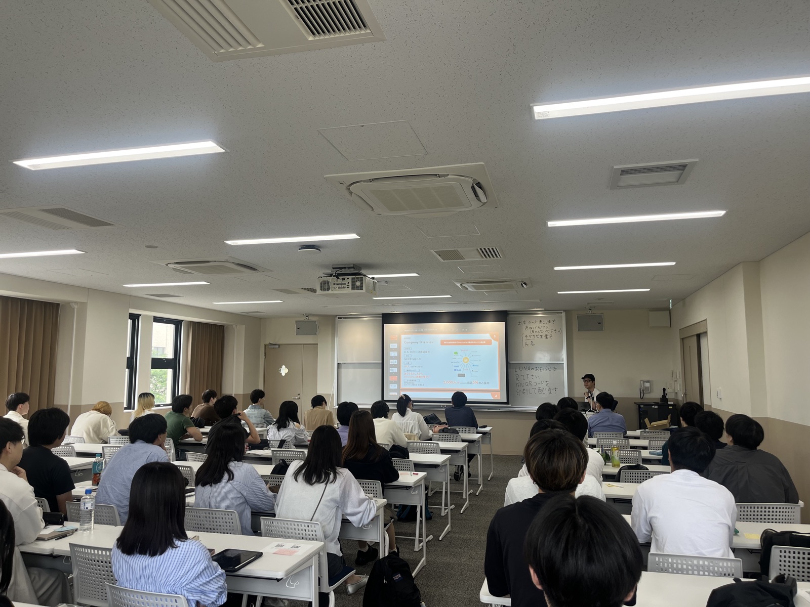 講義を聞く学生の皆さん